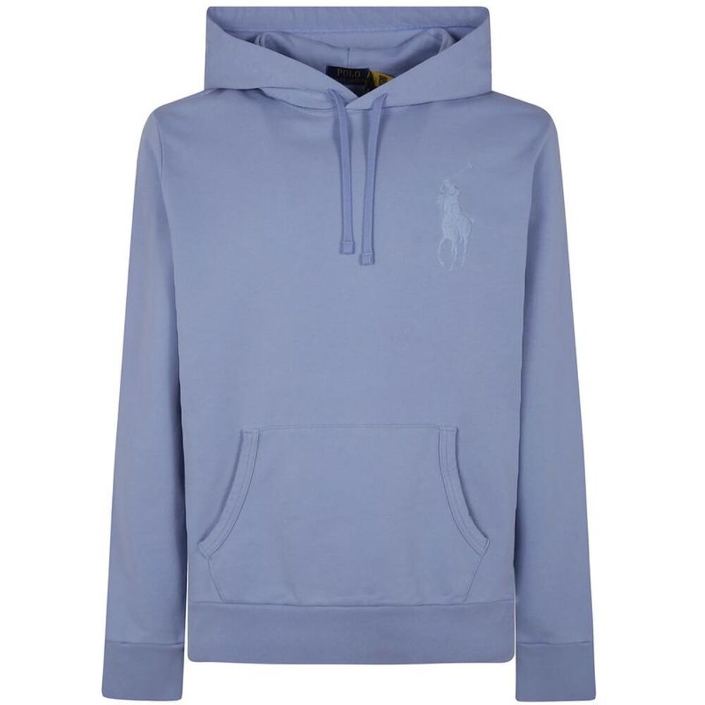 POLO RALPH LAUREN Men's Cotton Blend Hoodie Men BLUE Sweaters & Cardigans
